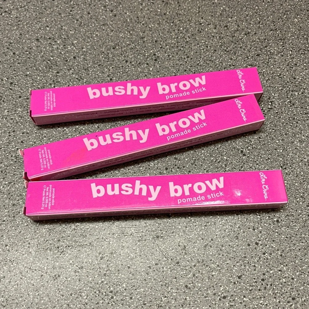 Lime Crime Bushy Brow Pomade Stick Valentine Red 3-Pack New Vegan Eyebrow Pencil